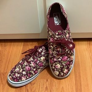 Vans Era Floral burgundy